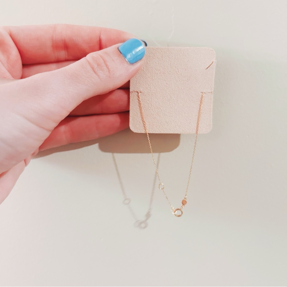 gorjana | diamond pave alphabet bracelet - N in 14k solid gold ↷ - Picture 7 of 16